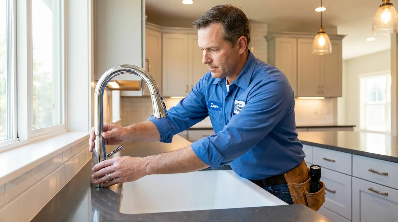 Kitchen faucet installation by Johns Plumbing LLC in Wyckoff